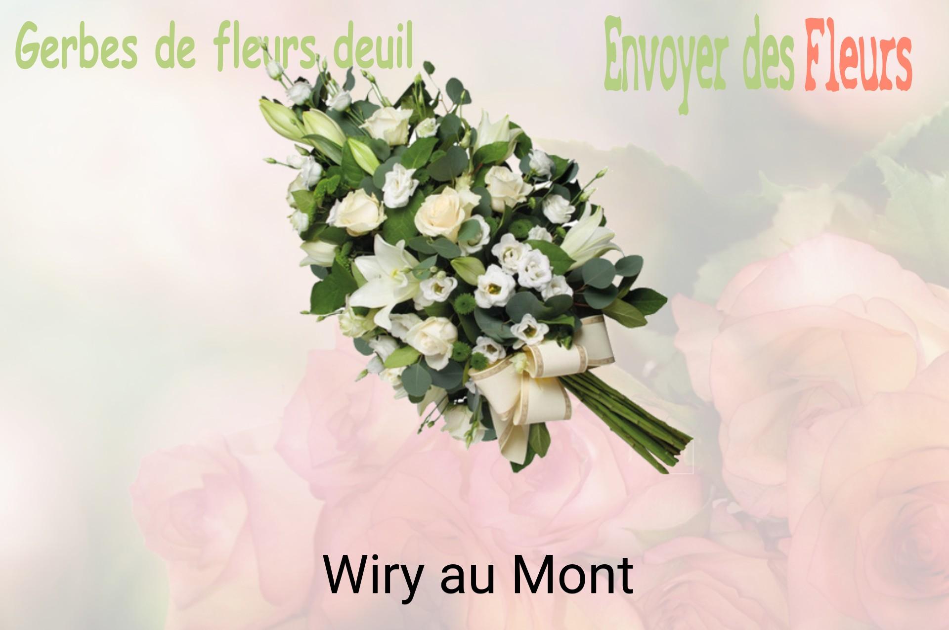 Gerbe de fleurs de deuil livrée à Wiry-au-Mont